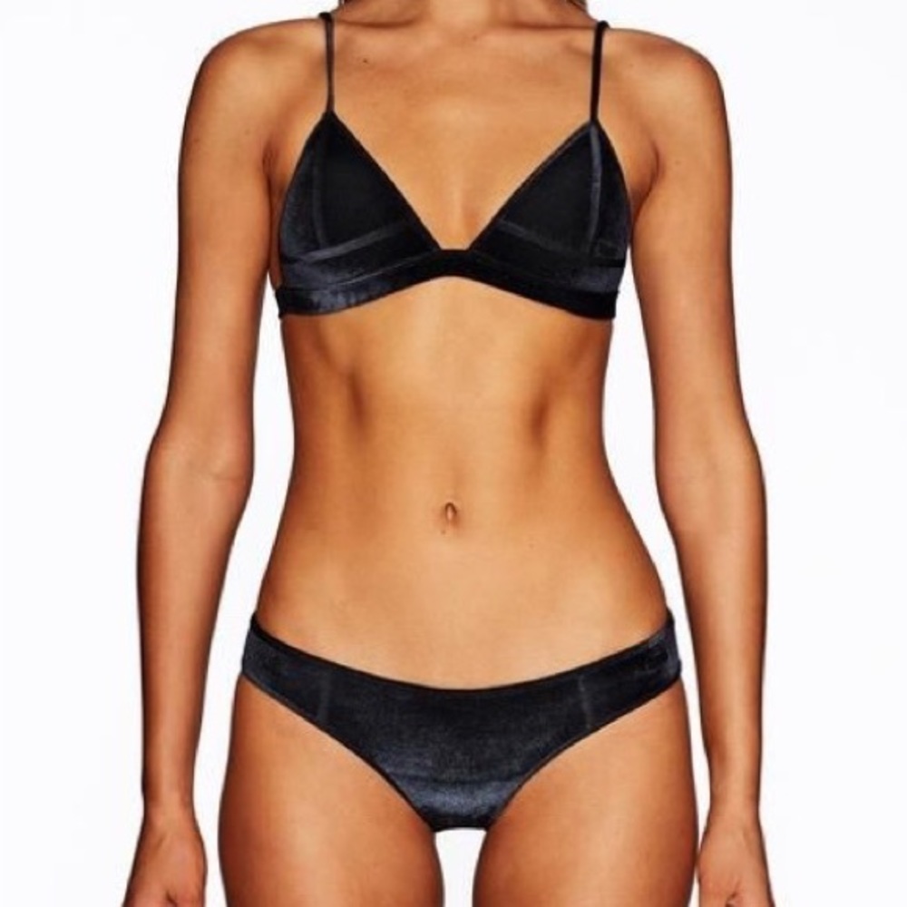 TRIANGL black velvet bikini